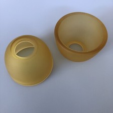 1x Lampenschirm g9 Ersatz Kugel Glas Amber matt Lampenschirm Ø65mm H 48mm L 22mm