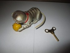 Köhler Blechspielzeug Katze mit Wollknäuel U.S. Zone mechanisch Top Funktion