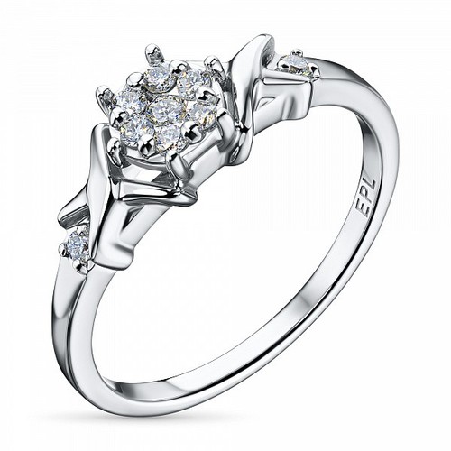 Sterling silver diamond - silver,