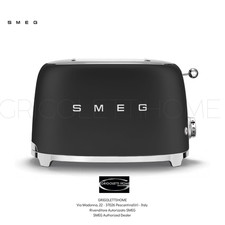 Toaster SMEG Schwarz Matt - 2 Scheiben - Auslauf Eu - Code TSF01BLME -