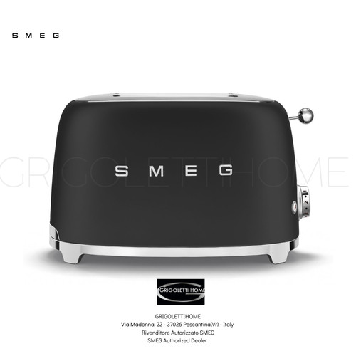 Toaster smeg schwarz matt 2 - schwarz,