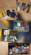 über 70 Teile Kleiderpaket Jungen Größe 122/128 Jacken,Hosen, Pullis, Sweatshirt