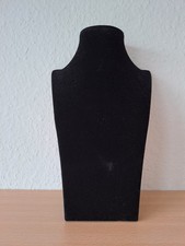 Schmuckbüste/Schmuckhalter, schwarz, Samt, Höhe 26 cm