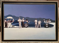 JACK VETTRIANO Bild: Bluebird At Bonneville 66x46 Gemäldereplik Germany gerahmt