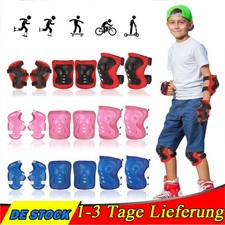 6 X Kinder Protektoren Ellenbogen Handgelenke Knieschützer Schoner Inlineskater^