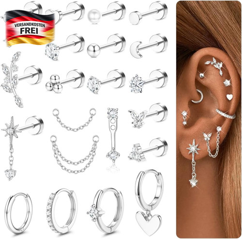Ohr piercing set tlg - piercing, 21-tlg