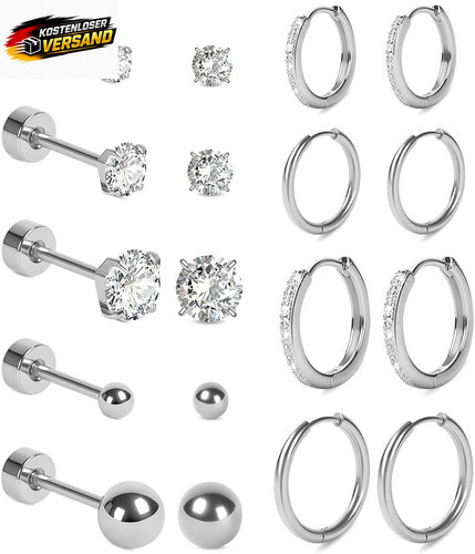 Ohrring set chirurgenstahl - ohrring,