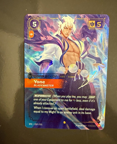Riftbound yone blademaster - yone, v.3
