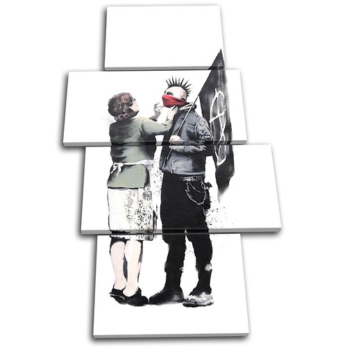 Punk and mum graffiti banksy - and,