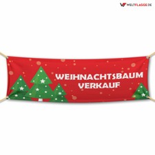 Weihnachtsbaum Verkauf Werbebanner Werbeplane Plane verschiedene Größen PVC v3