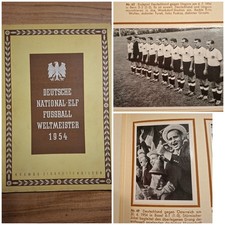 Vintage Fussball WM 1954, Kosmos Zigarettenbilder,  Sammelalbum Vollständig TOP