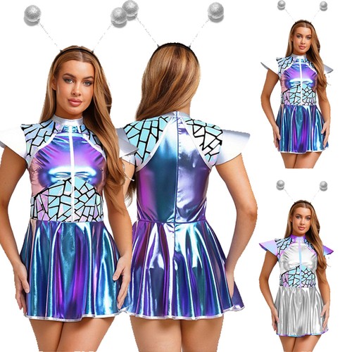 Damen alien kostüm - damen, space