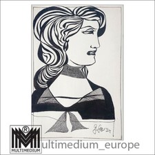 Original Tusche Zeichnung -