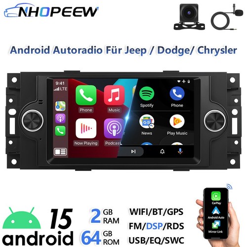 Carplay 64gb android 15 - 2+64gb,