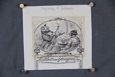 Hermann Stockmann Dachauer Maler Zeichnung original Biedermaiers Betrachtungen 