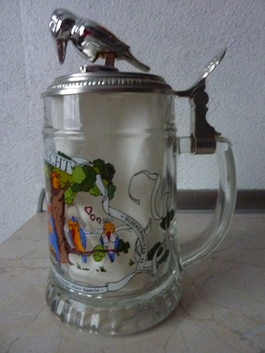 Bierkrug schluckspecht vintage - bierkrug,