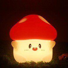LED Nachtlicht Kinder Pilz Silikon Nachttischlampe für Babyzimmer Deko Lampe