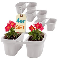 4er Set Blumen Kasten