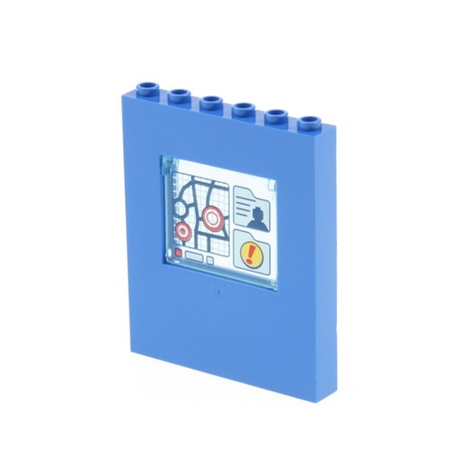 Lego wand panele 1x6x6 - 1x,