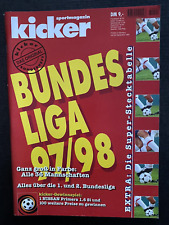 Kicker Bundesliga Sonderheft 1997/98 mit Super-Stecktabelle 1. und 2. Bundesliga