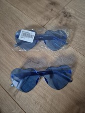 Herzbrille Blau Partybrille