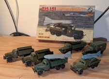 6x Militär LKW NVA 1:87 ZIS 151 ZIL 157 Tatra 111 mit Rakete 