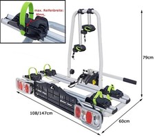 eBike Heckträger TB011 Fahrradträger abschließbar für 2 Räder abschließbar