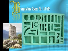 Silikonform spur burgruine - silikonform, n,