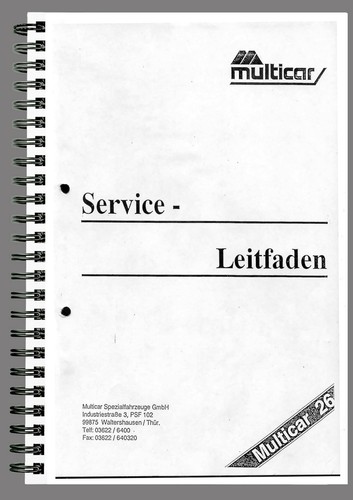 Werkstatthandbuch multicar - werkstatthandbuch, 26