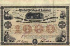 Virginia & Tennessee Railroad 1853 Lynchburg Bristol Ohio General William Mahone