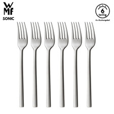 WMF Sonic Kuchengabel B-Ware 6-tlg, Cromargan®, Gabel, Tafelgabeln Besteck Set