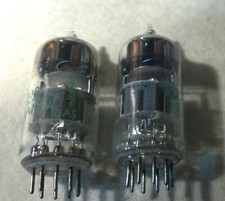 Sylvania 7308 JAN , E188CC , Green Label , Same Code , 2 Stck