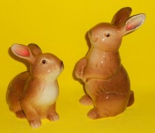 2 St. Nostalgie Keramik OSTERN HASEN glänzend, ca. 7x7xH16cm unbenutzt, GUT!