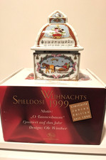 Hutschenreuther Weihnachts-Spieluhr  1999, Porzellan, Melodie:"Oh Tannenbaum.." 