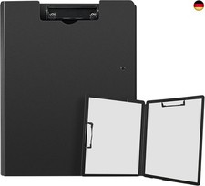 Klemmbrett a4, Klemmbrett mit Deckel, Klemmbretter mit 2 Klemmen, Schreibmappe