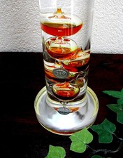 Thermometer Galileo Galilei Glasthermometer Flüssigkeitsthermometer 46cm in gold