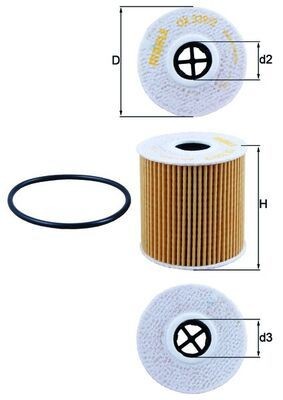 Mahle ölfilter 339 2d - mahle, ox