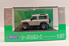 Welly 73127 Land Rover Defender 90 TDI Station in Silber Präsentationsbox OVP