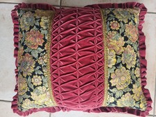 Sofakissen Brokatkissen Deko Federfüllung 60er Vintage 55x43