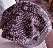 BALMORAL Schiebermütze - Country Tweed mit Fischgrätmuster - Herringbone - Wolle