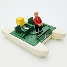 1976 Fisher Price ADVENTURE PEOPLE Wilderness Patrol PONTONBOOT & HOLZFÄLLER RED