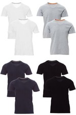 Herren Kurzarm T-Shirt V-Neck