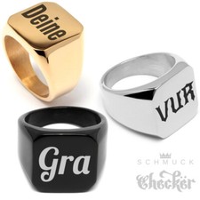 Herren Ring mit Gravur silber
