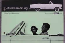 DKW F12 Roadster  Betriebsanleitung "Aug. 1963" Bedienungsanleitung KEIN Eintrag