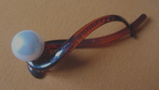 harspange HARKLAMMER braun PERLE 10 x 3 cm