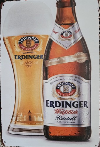 Blechschild erdinger brauerei - erdinger,