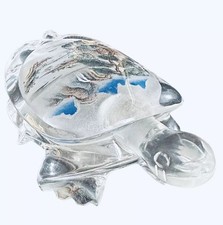 Orientalische umgekehrte Glasmalerei Schnupftabak Parfüm Flakon in Form einer Schildkröte