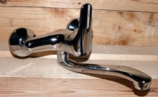 COOP Celeber Spültisch Wandarmatur Küchenarmatur ECO Click Auslauf 20cm AL Chrom