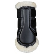 HKM Dressurgamaschen Comfort Mesh mit Kunstfell