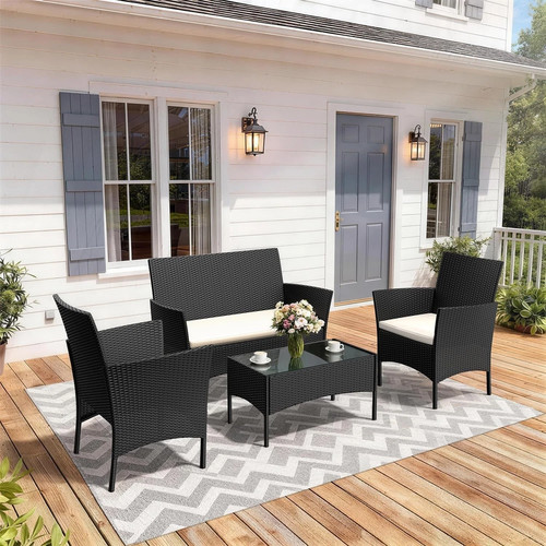 RATTAN-Gartenmöbel-Set